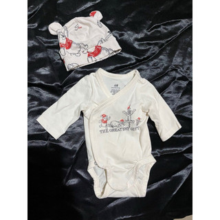 Bộ 3 chi tiết body HM newborn AUTH săn sale cho bé