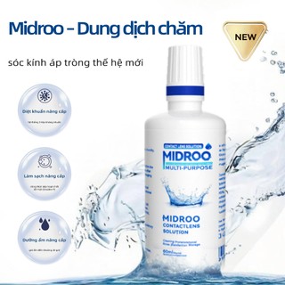 Midroo Nước ngâm lens vệ sinh làm mới 1 chai 60ml/120ml/360ml cho kính áp tròng