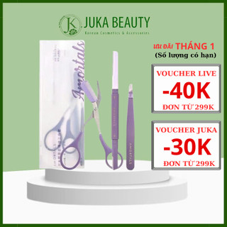 Bộ 3 dụng cụ tỉa chân mày Amortals Eyebrow Refining Trimmer 3-Piece Set
