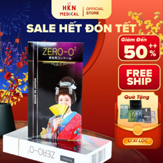 Bao cao su Siêu mỏng Zero 02 - 12 cái - Hàng Nhập khẩu Nhật 100%%