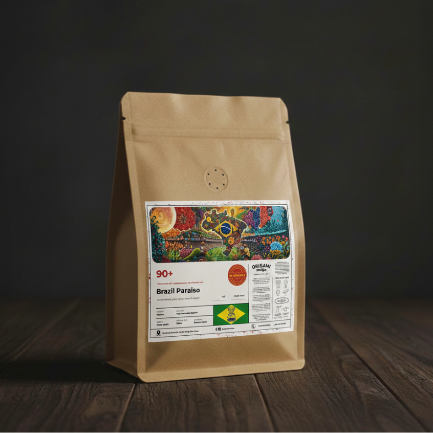 [200gr] Cà phê Specialty Arabica Brazil Paraiso, gói nguyên hạt pha espresso, pour-over, aeropress