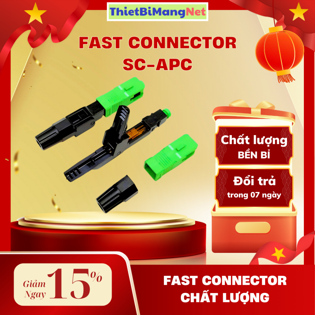 Đầu Nối Nhanh Fast Connector SC/APC FTTH – Đầu Nối Quang SC APC
