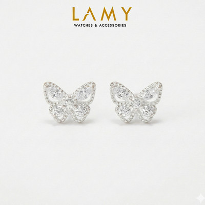 Khuyên tai bạc nữ LAMY Fashion Butterfly Silver Earrings 3245- Khuyên tai bạc ta