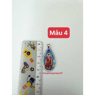 Mặt dây chuyền nhựa phật quan âm - a di đà (4,2 cm )