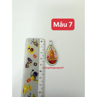 Mặt dây chuyền nhựa phật quan âm - a di đà (4,2 cm )