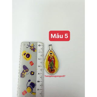 Mặt dây chuyền nhựa phật quan âm - a di đà (4,2 cm )