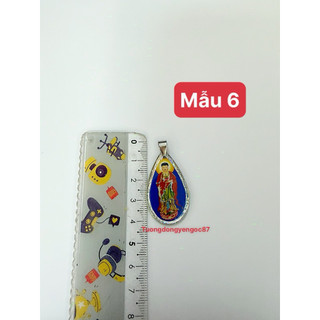 Mặt dây chuyền nhựa phật quan âm - a di đà (4,2 cm )