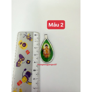 Mặt dây chuyền nhựa phật quan âm - a di đà (4,2 cm )
