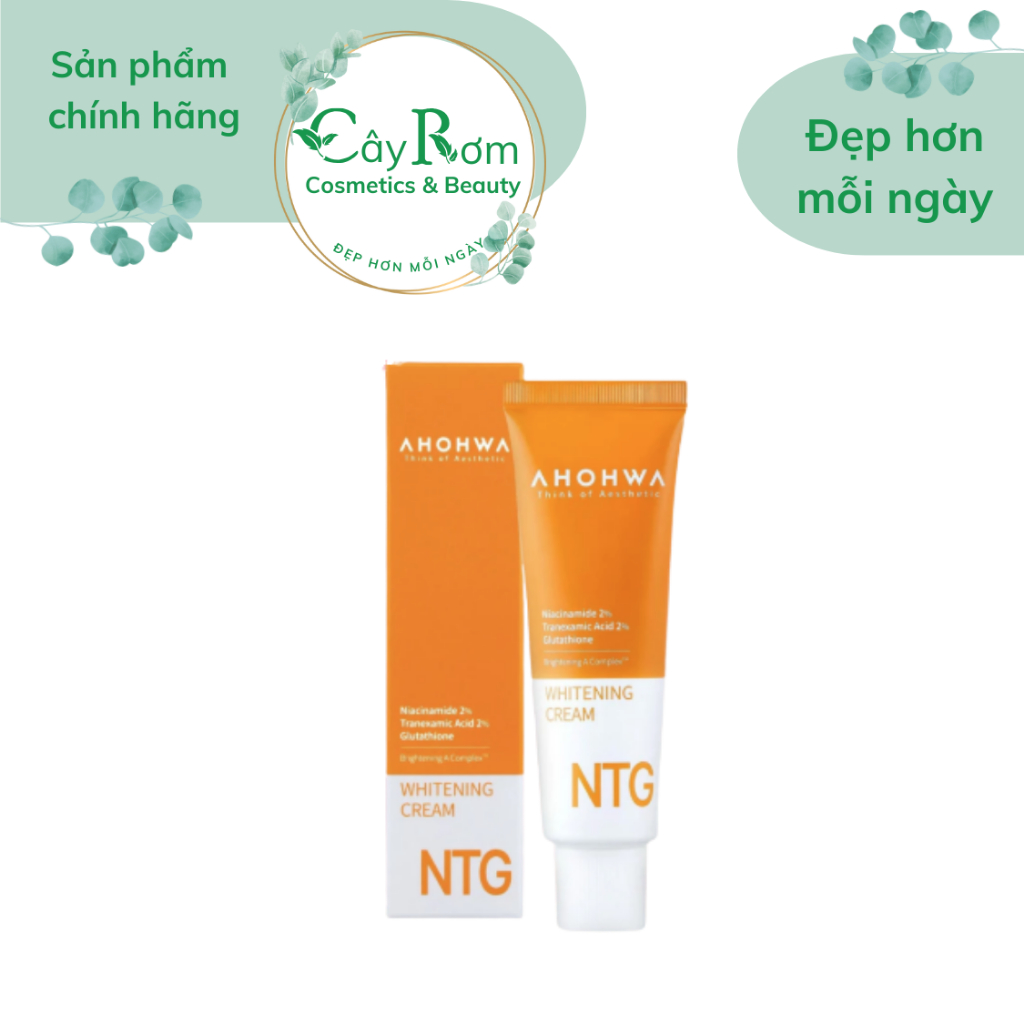 [AHOHWA] Kem NTG Dưỡng Trắng Da & Giảm Sạm Nám Ahohwa Whitening Cream 50g