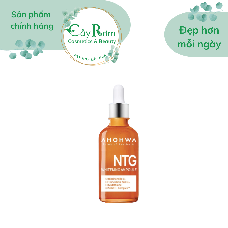 [AHOHWA] Serum Tinh Chất Dưỡng Trắng Da Mờ Nám NTG AHOHWA Whitening Ampoule 30mL