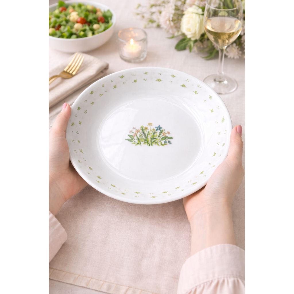 Đĩa hoa sứ Mỹ vintage - corelle corning