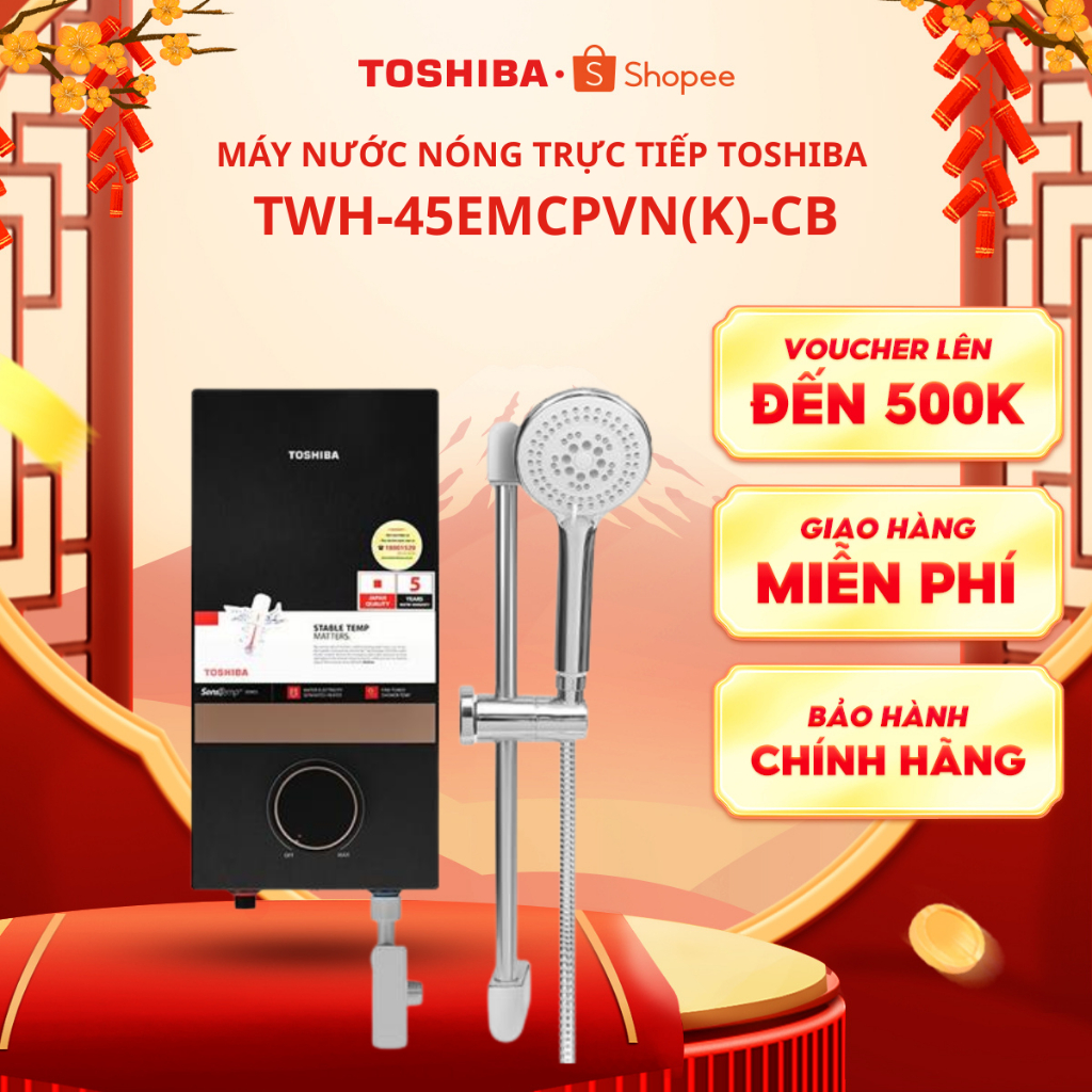 Máy nước nóng trực tiếp Toshiba TWH-45EMCPVN(S)-CB/TWH-45EMCPVN(K)-CB- Bảo hành 2 năm