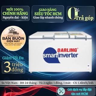 DMF-7699WSI Tủ Đông Mát Darling 770 Lít, Smart Inverter, Dàn Lạnh Ống Đồng, Ngăn Đông Siêu Lớn