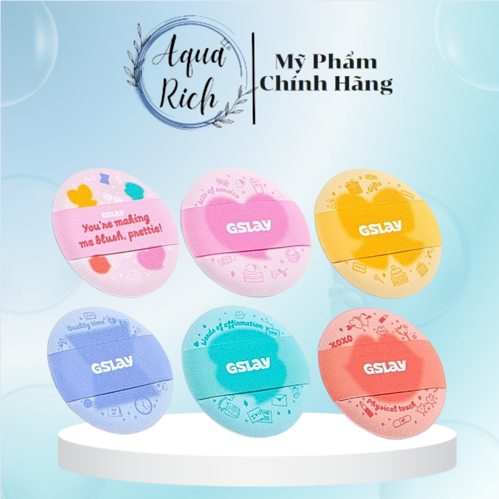Mút Trang Điểm Mini Đánh Má Hồng Tiện Lợi - GSLAY Cheeky Puff (Ngẫu nhiên)