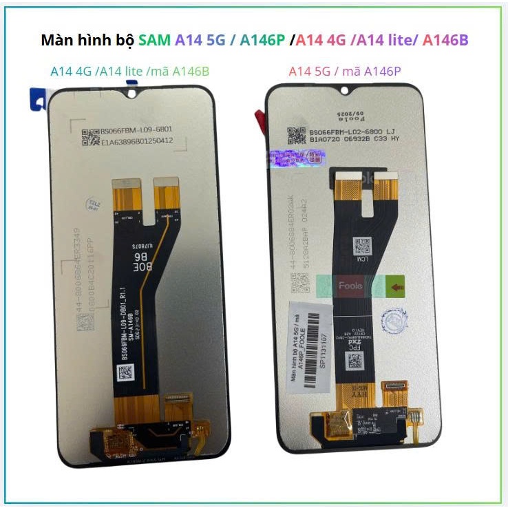 Màn hình bộ  Sam A14 5G / A146P /A14 4G /A14 lite/ A146B