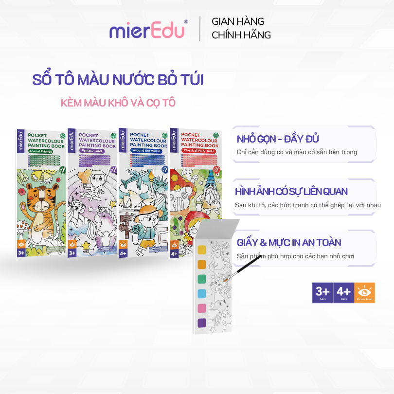 Sổ tô màu nước bỏ túi