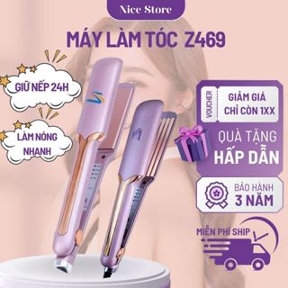 Máy ép tóc KEMEI KM-Z469, Máy làm tóc đa năng 4 mức chỉnh nhiệt, tiện lợi an toàn dễ sử dụng