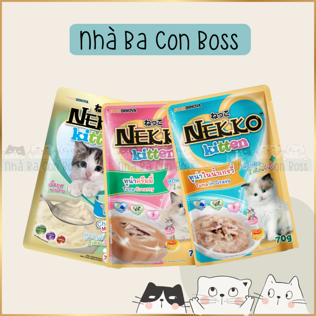 [Combo 12 Gói] Pate Cho Mèo Nekko 70g