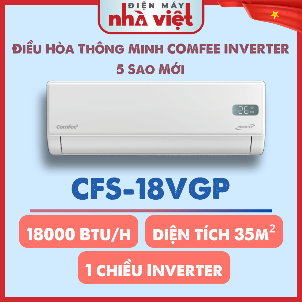 [ CFS-18VGP ] - Điều Hòa Thông Minh COMFEE 05 Sao Mới