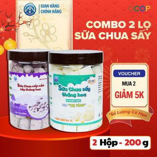 Combo Sữa Chua Sấy Thăng Hoa Ba Vì Giòn Tan Trong Miệng, Sữa Chua Sấy Lạnh Ăn Kèm Ngũ Cốc - Sữa Chị Vàng