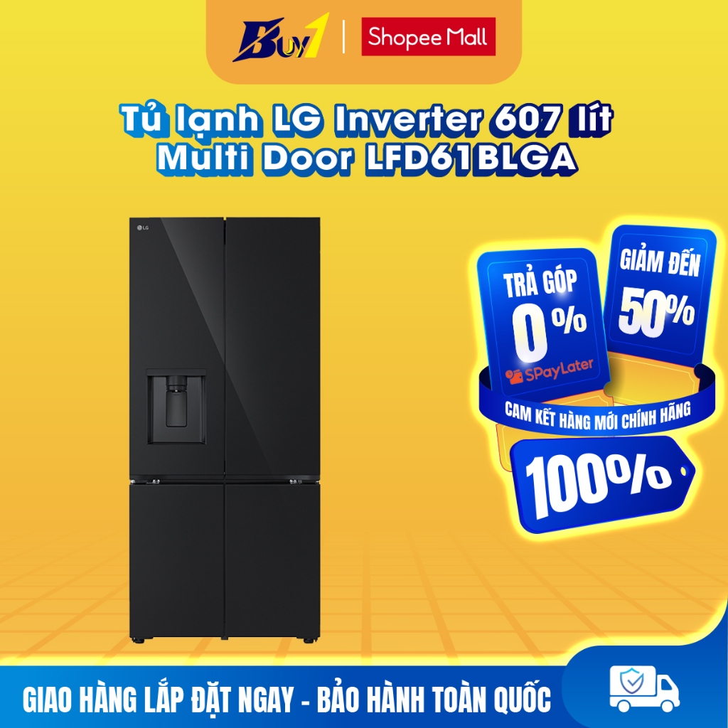 LFD61BLGA - Tủ lạnh LG Inverter 607 lít Multi Door LFD61BLGA - Hàng chính hãng
