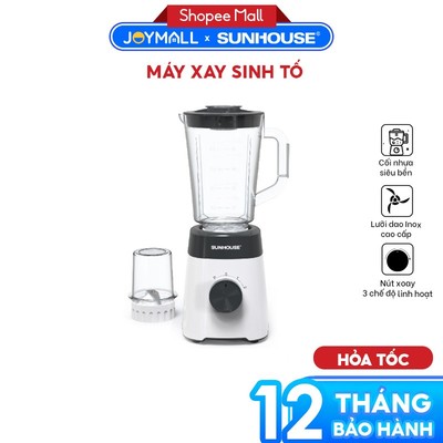 Máy Xay Sinh Tố Đa Năng Sunhouse SHD5114 450W, Hàng Chính Hãng, Lưỡi Dao Inox Sắc Bén - JoyMall