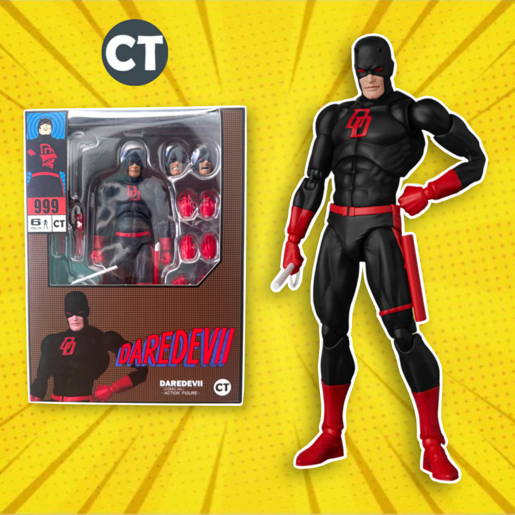 (Có Sẵn) Mô Hình CT Daredevil Black Suit MAF999 CT DD hãng CT Toys