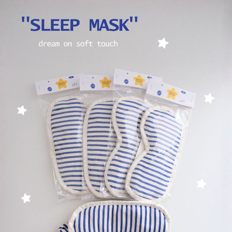 Sleep Mask Bịt Mắt Ngủ Trưa Văn Phòng Chất Liệu Mềm Êm Họa Tiết Kẻ Sọc Caro Đơn Sắc Dễ Thương - Joan