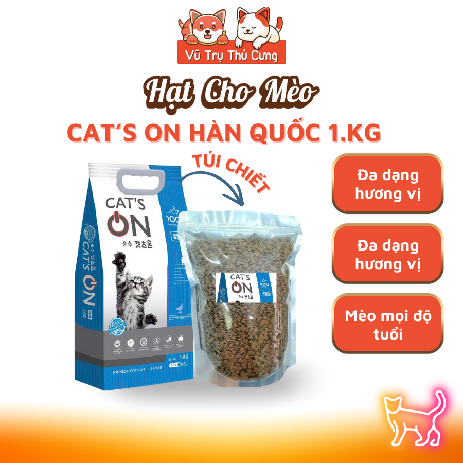 Thức Ăn Hạt Cho Mèo Mọi Lứa Tuổi Cat’s On 1kg