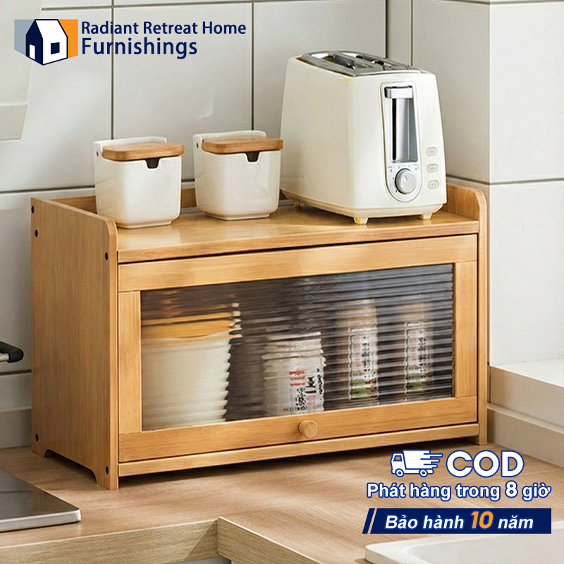 Tu Bep Tủ Đựng Đồ Tre Mặt Bàn Đa Năng Ngủ Cửa Lật Chịu Tải Ổn Định Chống Bụi Giao Hàng Từ Hà Nội