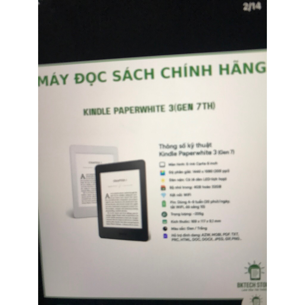 Máy đọc sách Kindle Paperwhite 3