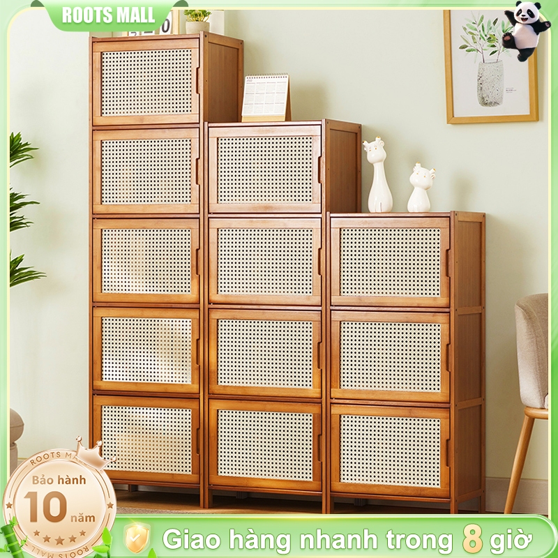 Tủ Trang Trí Kệ Sách Tre Đa Năng – Giải pháp lưu trữ thông minh