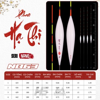 PHAO HẠ THỊ SERI NANO - NB 63 - PHAO CÂU ĐÀI