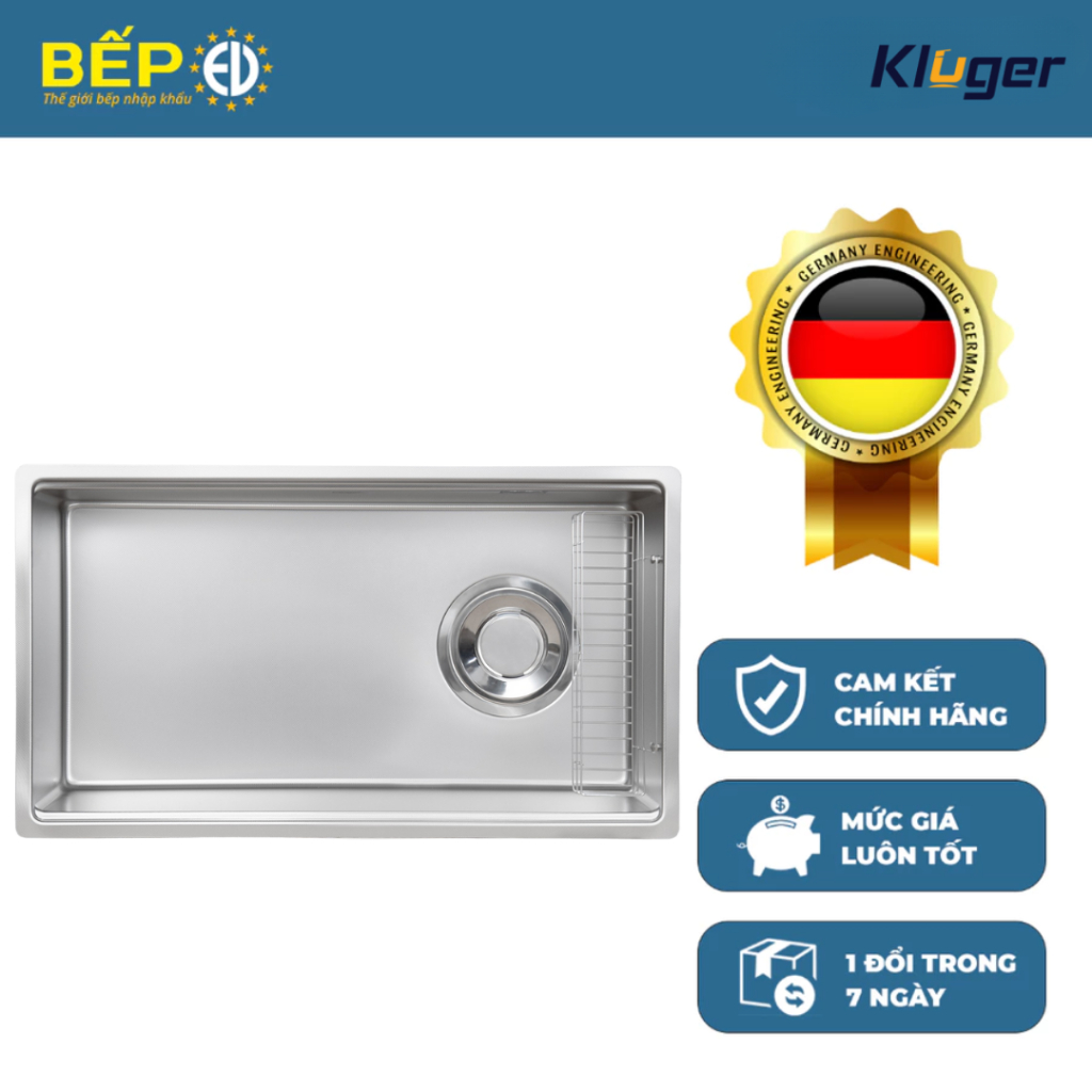 Chậu rửa bát Kluger KY8045FS – S80 1 hố phong cách Nhật