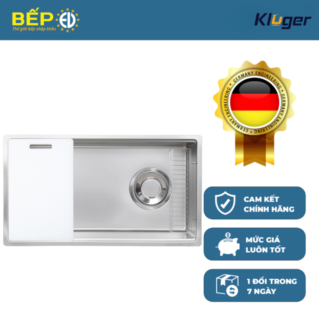 Chậu rửa bát Kluger KY8045SL bề mặt hạt mịn