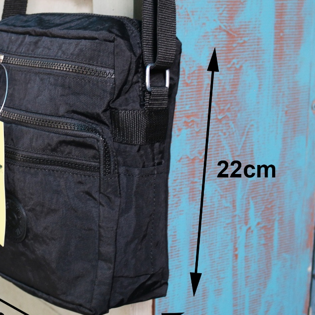 Túi Chéo nam nữ Unisex dáng chữ nhật đứng nhiều ngăn tiện lợi, vải dù - T204 - Aluha