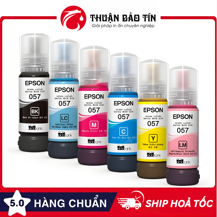 Mực in Epson 057 – dùng cho Epson L8050, L18050 – chính hãng, màu đẹp, dễ nạp
