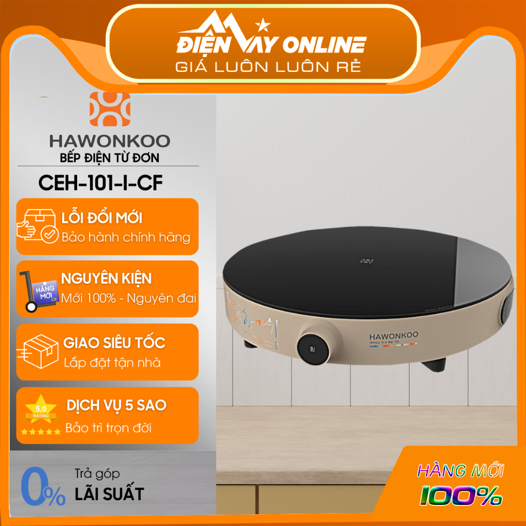 [CHÍNH HÃNG] Bếp điện từ đơn Hawonkoo CEH-101-I-CF