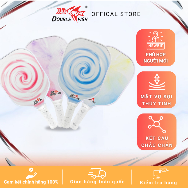 Vợt Pickleball Double Fish DFPK - G01/G02/G03/G04-Sợi Thủy Tinh Siêu Nhẹ 13mm