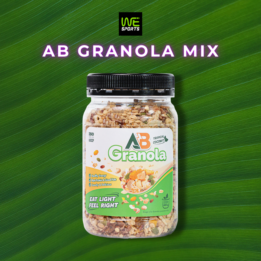 Ngũ Cốc Hạt Dinh Dưỡng Mix AB NUTRITION AB Granola 480g Vị Dừa Nhiệt Đới