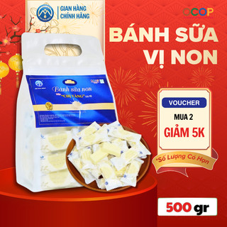 Bánh Sữa Ba Vì Chị Vàng Vị Non Truyền Thống Thơm Ngon Túi 500g (37 Thanh) Bánh Kẹo Tết Bánh Sữa Ba Vì