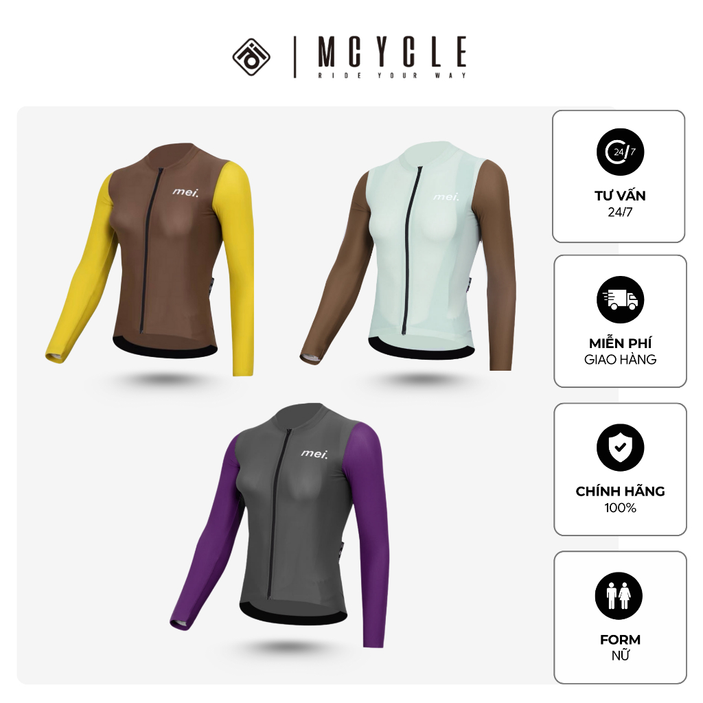 Áo dài tay nữ đạp xe MY249w MCycle chính hãng