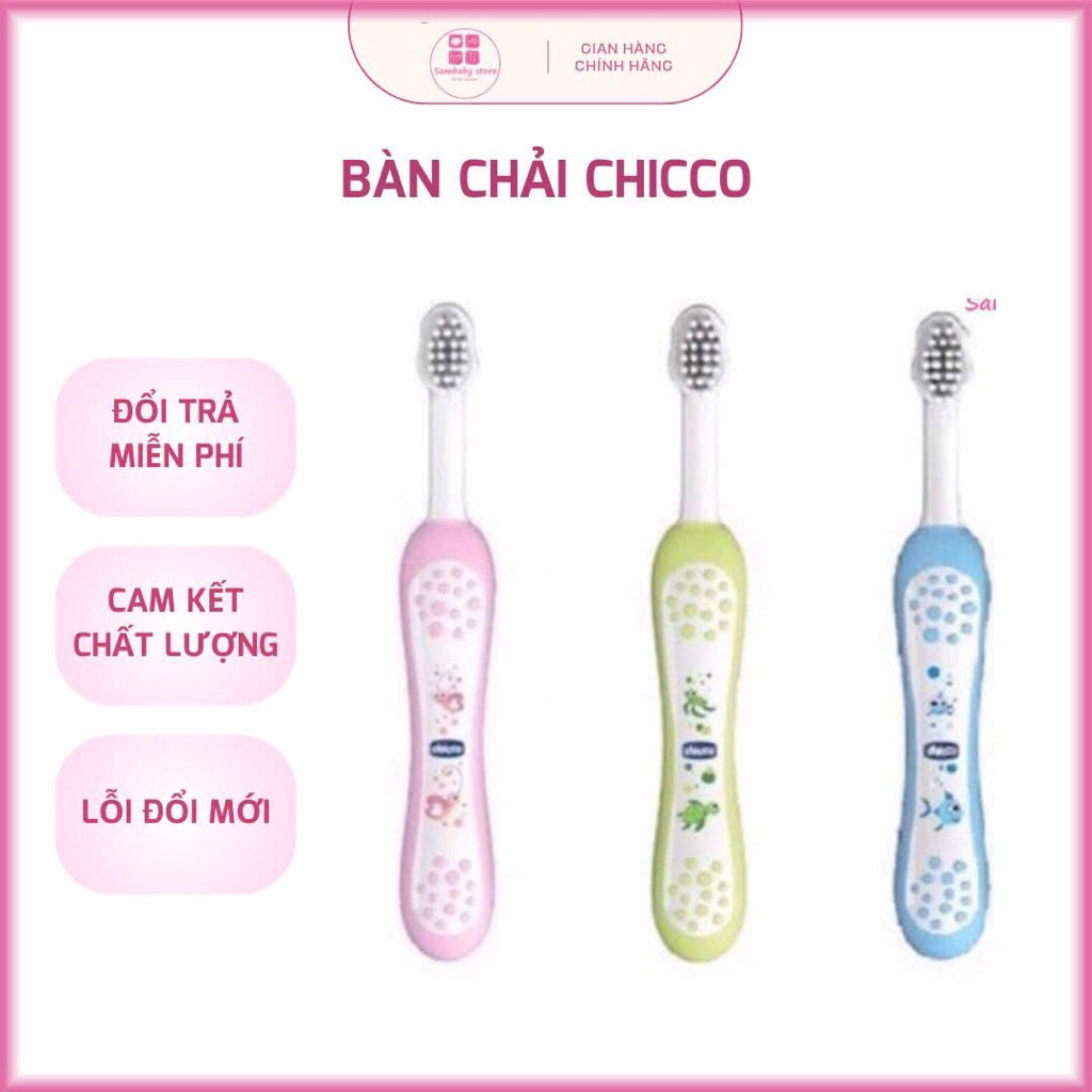 Bàn Chải Đánh Răng Chicco Cho Bé 6M +