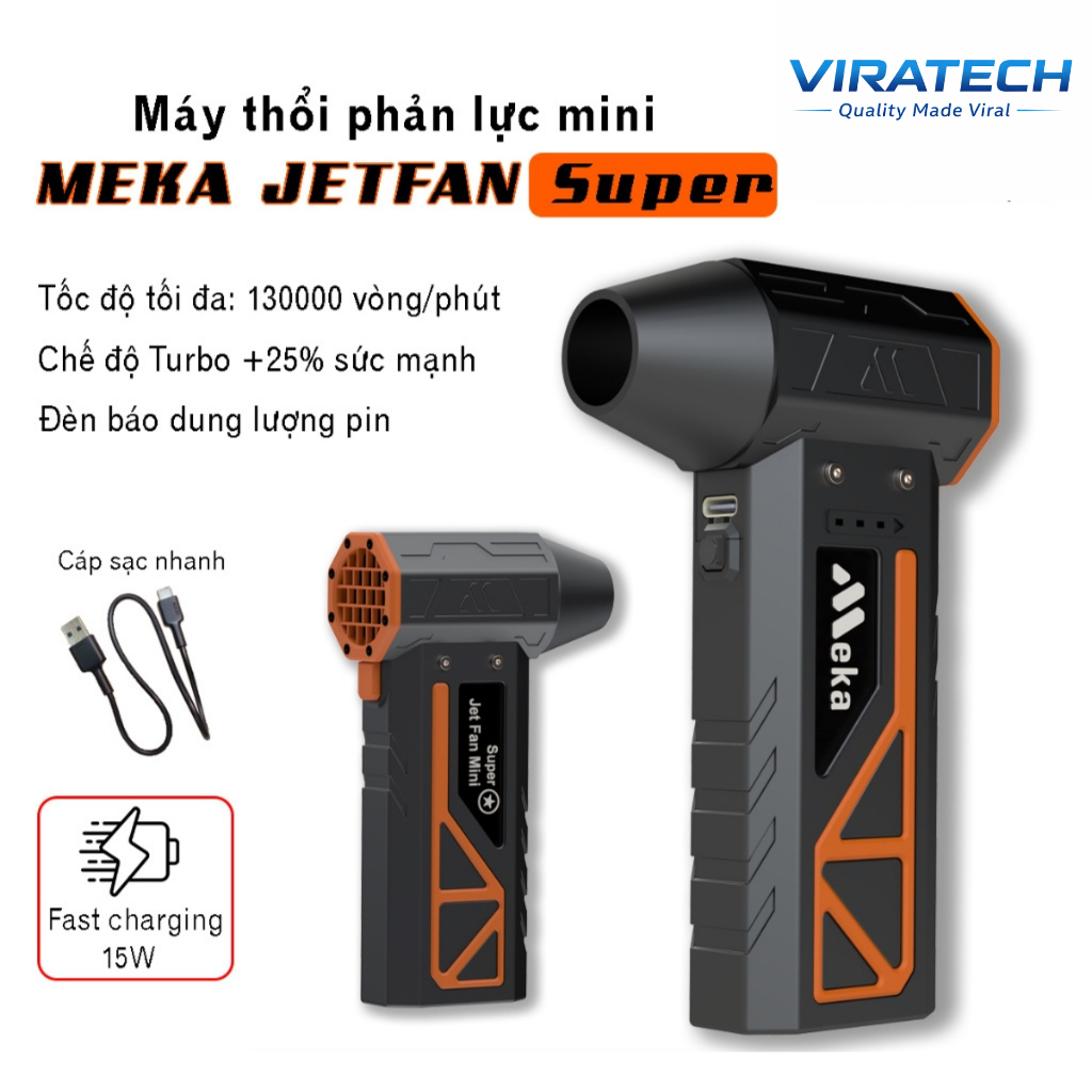 Quạt thổi phản lực MEKA jetfan, quạt mát, thổi bụi, vệ sinh ô tô