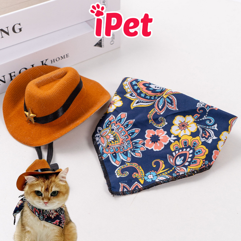 Thời Trang Cosplay Cao Bồi Dành Cho Thú Cưng Chó Mèo - iPet Shop