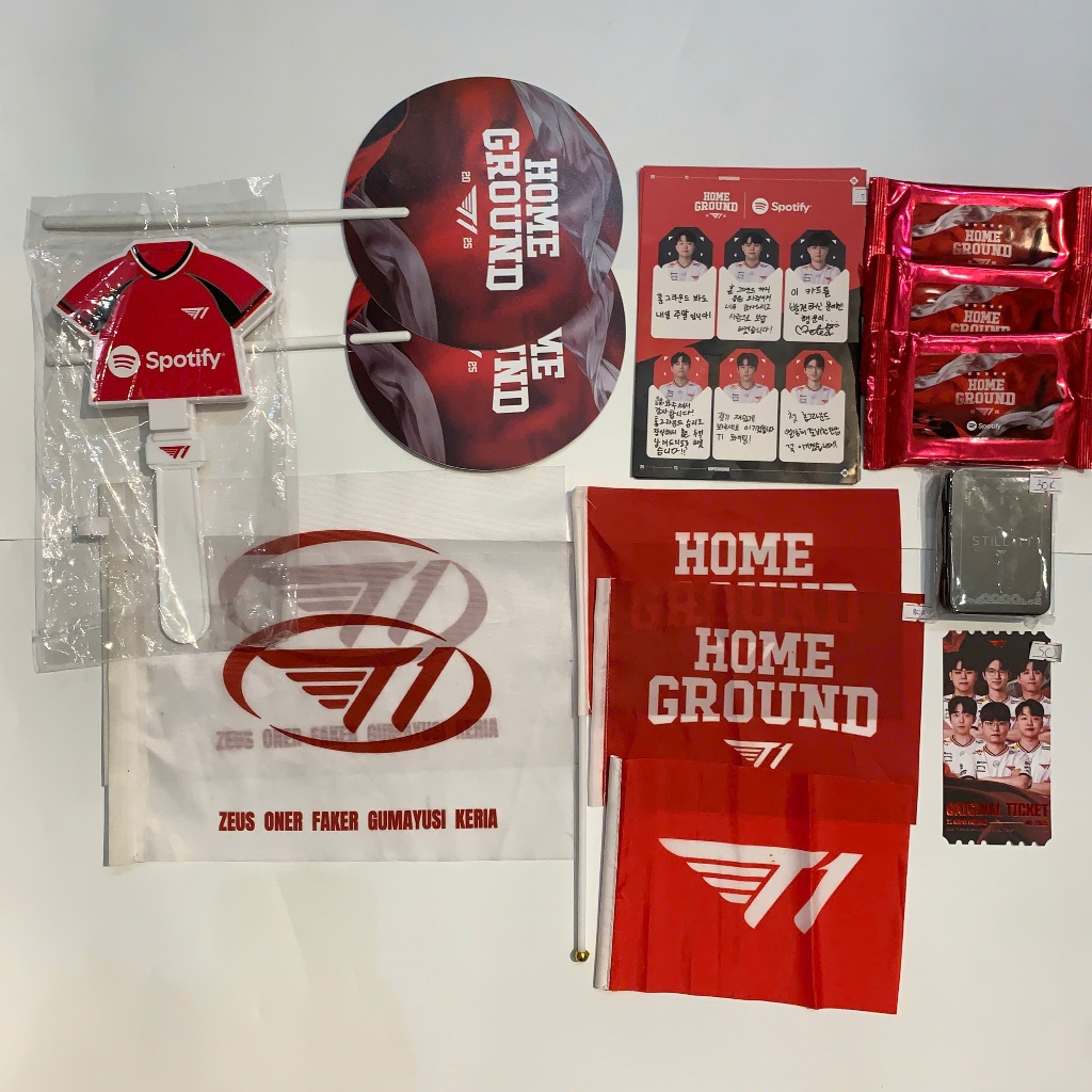 T1 - Quà tặng T1 HOME GROUND 2025 DORAN ONER FAKER GUMAYUSI và KERIA chính hãng