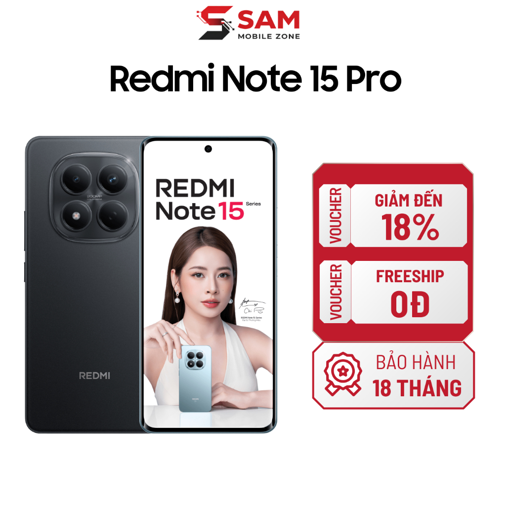 Điện Thoại Xiaomi Redmi Note 15 Pro (12GB/256GB) - Hàng Chính Hãng
