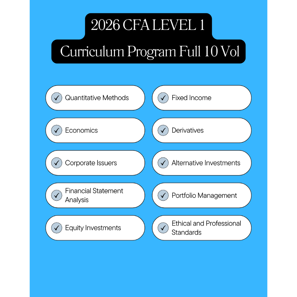 CFA All level 1 2 3 (Curriculum program, Kaplan Schweser, Mocks, IFT, Meldrum)