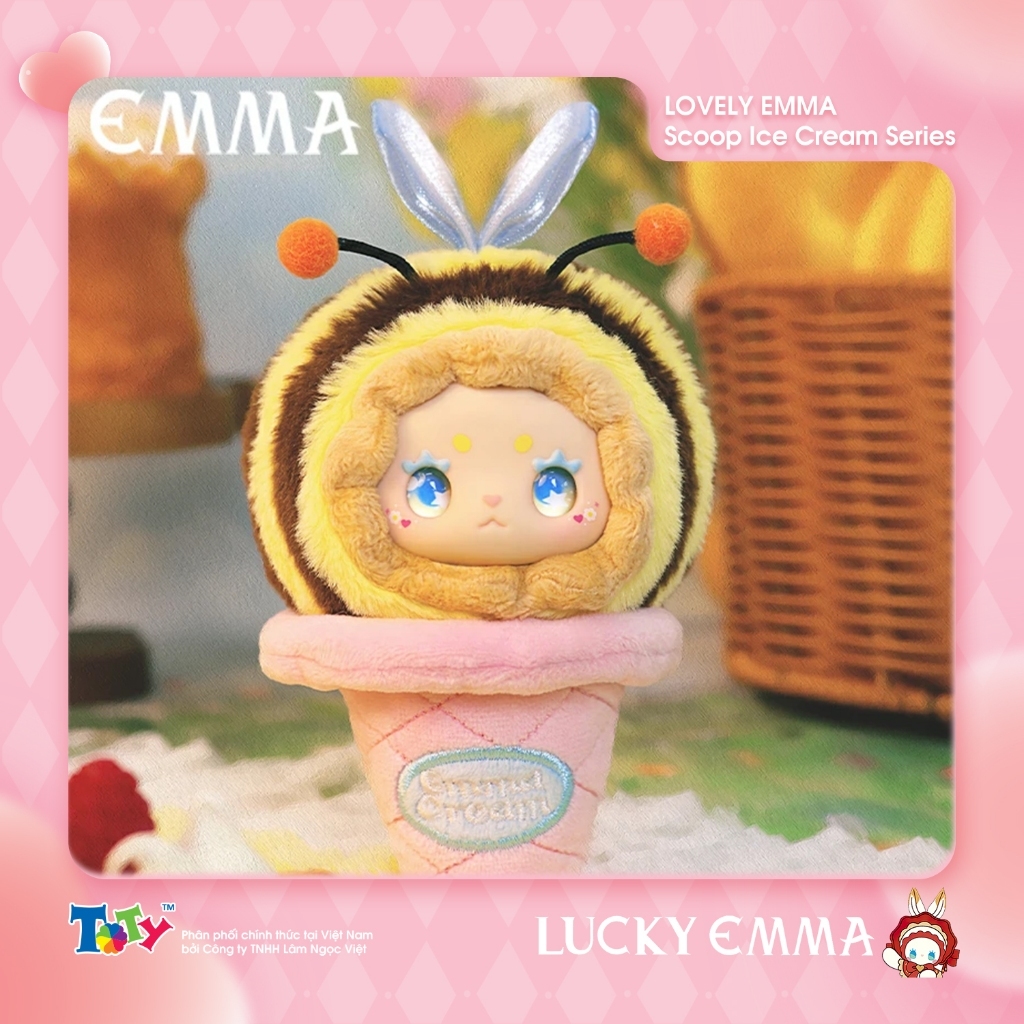 ( Chính Hãng Lucky Emma) Mô Hình Hộp Mù Lovely Emma - Scoop Ice Cream - RE79