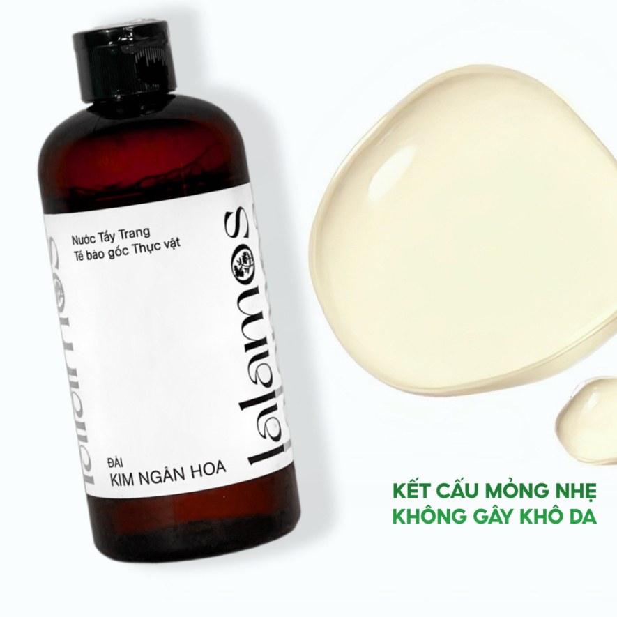 Nước tẩy trang Lalamos Đài Kim Ngân Hoa sạch sâu, dịu da
